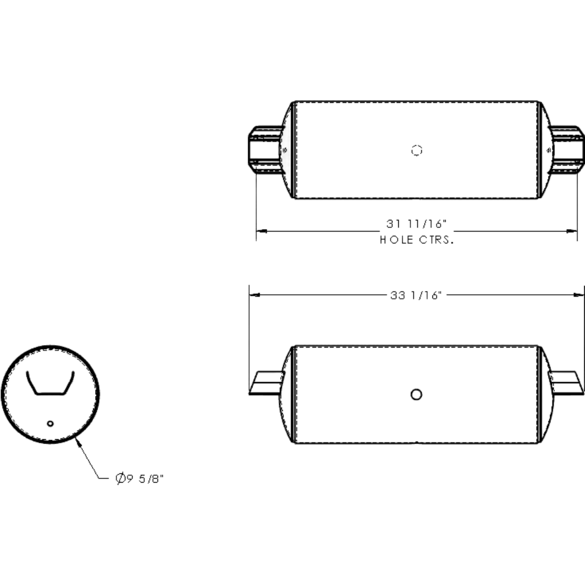 1800 CU. INCH STEEL AIR TANK