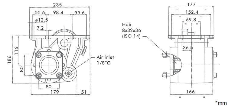 Eaton Fuller DIN Shaft High Torque PTO Kit