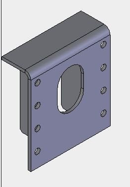 Steel Landing Gear Mounting Bracket