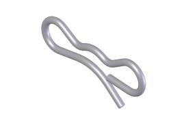 5/8" x 1-3/8" Zinc Plated Bow-Tie Pin