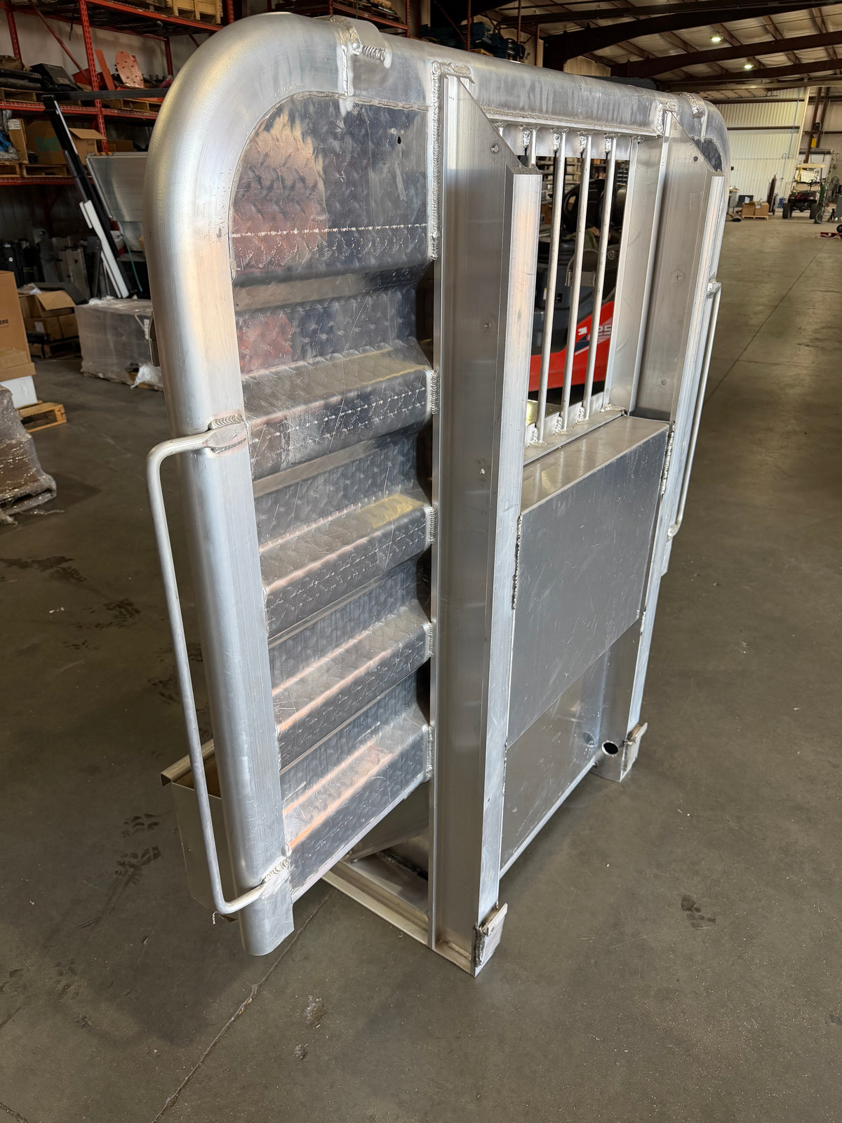 Heavy-Duty Aluminum Headache Rack with Dual Toolboxes!