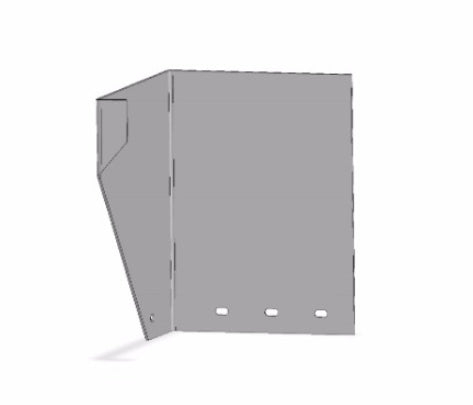 19" TOOL BOX BRKT RH NO NOTCH FACING DOORS WHEN UPRIGHT