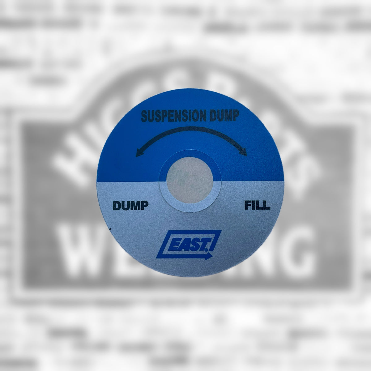 East Suspension Dump Valve Label