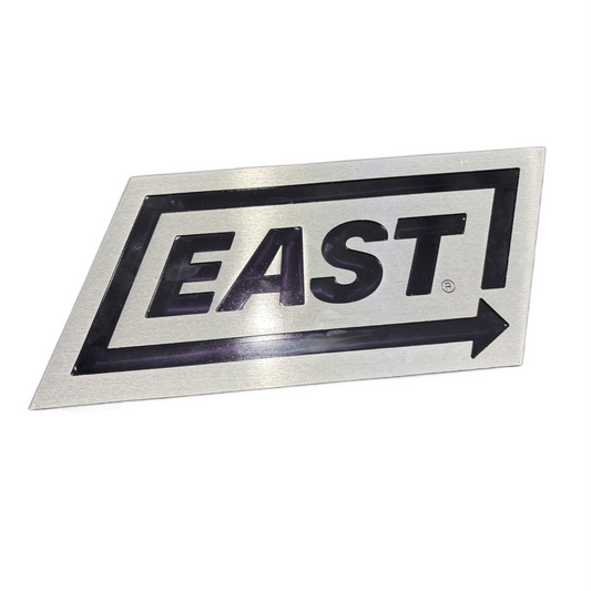 12-3/4" EAST NAMEPLATE W/LEGS