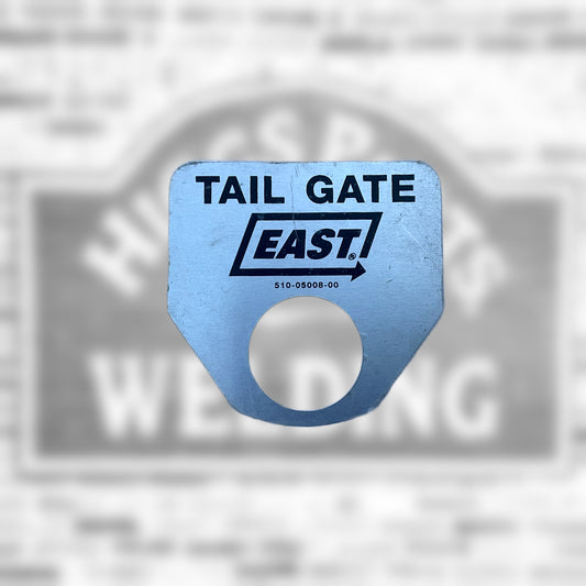 East Tailgate Gladhand Plate