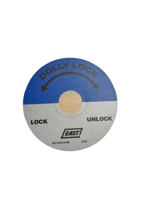 East Dolly Lock Valve Label